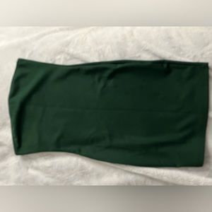 green tube dress